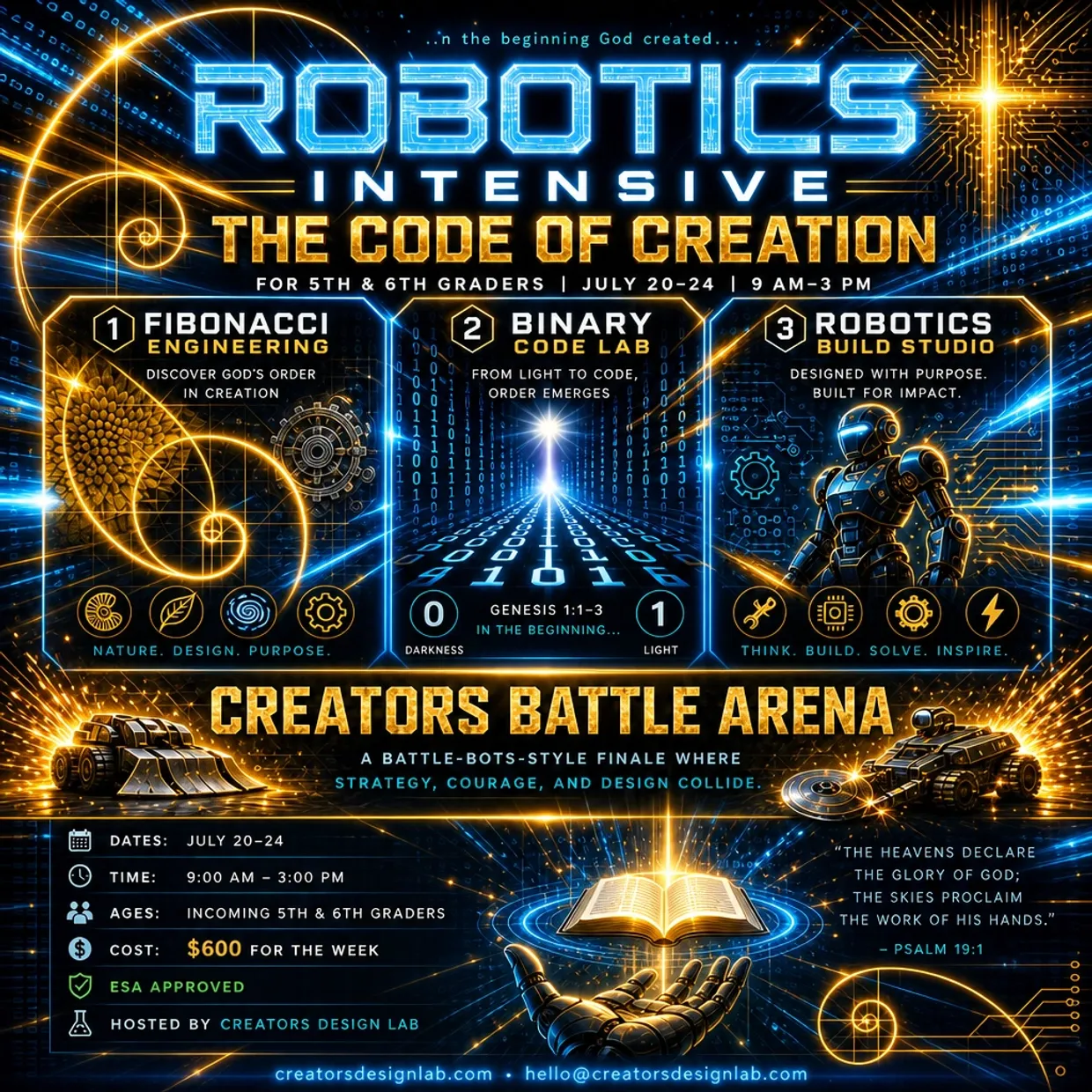 Robotics Intensive: The Code of Creation